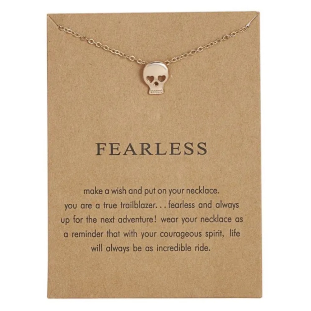 NEW Fearless Skull Necklace